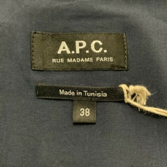 A.P.C. Rue Madame Paris Women’s Size 38 US 6 Navy Multicolor Sleeveless Dress - Picture 3 of 11